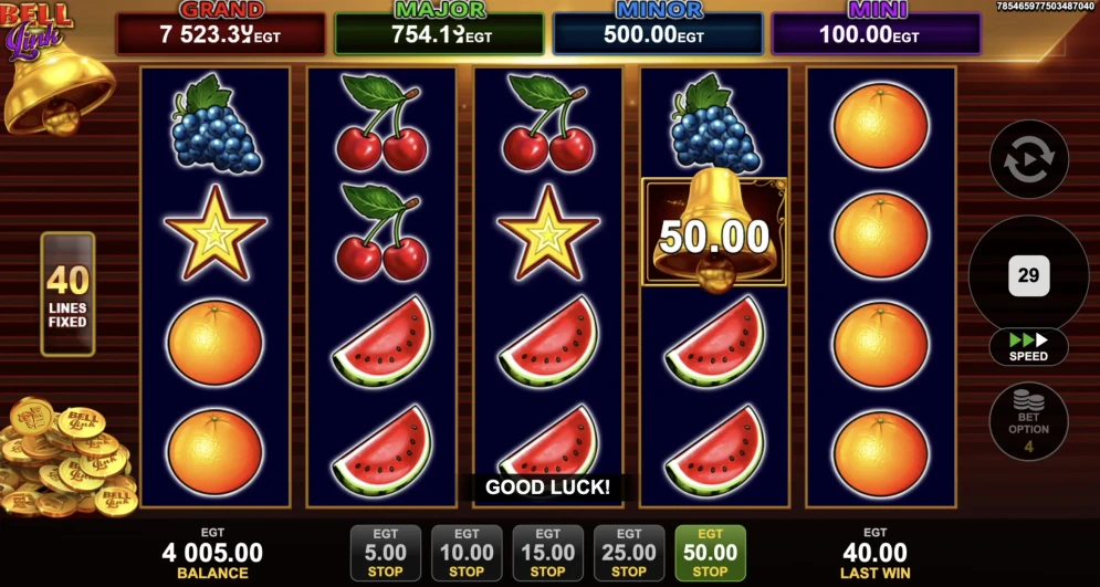 40 Super Hot Bell Link Slot